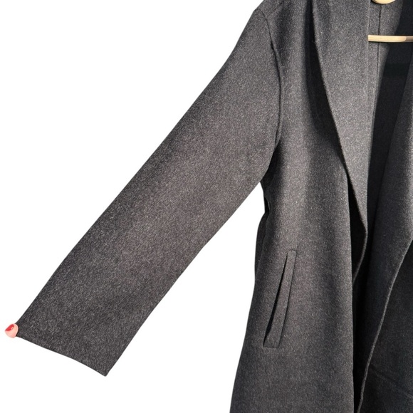 J. Crew Dark Gray Wool Blend Belted Overcoat with Shawl Collar NWOT Size XL - Picture 5 of 16